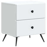 Bedside Cabinet White 43 x 34.5 x 47.5 cm Engineered Wood 895445