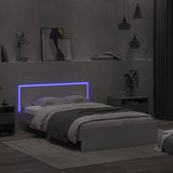 Bed Frame White Engineered wood, Plywood Double Bed Frame 3207623