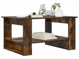 Coffee Table Smoked Oak 72 x 50 x 50 cm Engineered Wood 8000192