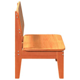 Garden Chair Wax Brown 60x52.5x72 cm Solid Wood Pine 859319