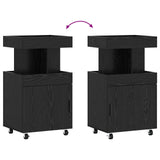 Bar Cart Black Oak 50 x 41 x 89 cm Engineered Wood 8015682