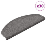 Stair Mats 30 pcs 65x24x4 cm Dark Grey Half Round Large 3365761