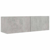 7 Piece TV Cabinet Set Concrete Grey Engineered Wood 3079137