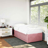 Bed Frame without Mattress Pink 80x200 cm Velvet 3284975