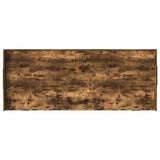 Bed Frame with Headboard Smoked Oak 75 x 190 cm Engineered Wood 3335257