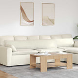 Sofa Pillows 2 pcs Cream 200 x 40 cm Corduroy Fabric 42013894