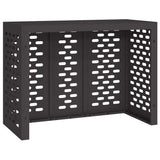 Air Conditioner Cover Black 110 x 50 x 80 cm Steel 865904