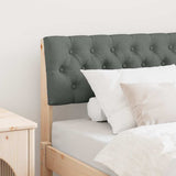 Upholstered Headboard Dark Grey 90 cm Solid Pine Wood 879195