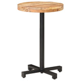Bistro Table Round 50x75 cm Rough Mango Wood 320263