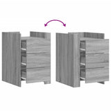 Bedside Cabinet Grey Sonoma 45x50x65 cm Engineered Wood 848309