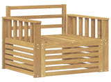 2 Piece Outdoor Sofa Set Solid Acacia Wood White 3439086