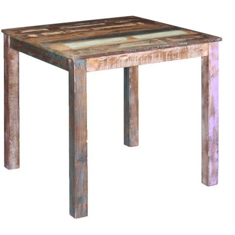 ZNTS Dining Table Solid Reclaimed Wood 80x82x76 cm 243452