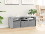 Lowboard with Drawer Grey Sonoma 87 x 27.5 x 43 cm 8000585