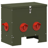 Chicken Feeder 2 pcs Olive Green 40.5 x 25 x 38 cm 879985