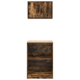 Garage Cabinets 2 pcs Smoked Oak Engineered Wood 3328282