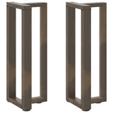 Console Table Legs T-Shaped 2 pcs Black 25x28x cm Steel 4013043