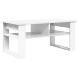 Coffee Table with Storage White 96 x 54 x 44 cm Engineered Wood 8000148