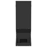 Deer Feeder Black 28 x 30 x 80 cm Cold-Rolled Steel 874609