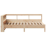 Bookcase Bed without Mattress 75x190 cm Solid Wood Pine 3324445