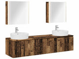 Bathroom Cabinet Set 5 pcs Old Wood Engineered Wood 3406453