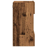 Wall Cabinets with LED Lights for TV 2 pcs Old Wood 40x30x60,5 cm 857680