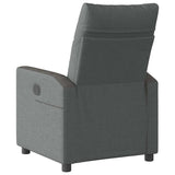 Recliner Chair Reclining Dark Grey 69 x 86 x 100 cm Fabric 42020649