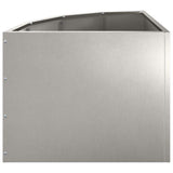 Corner Planter Silver 45 x 45 x 35 cm Stainless steel 883651