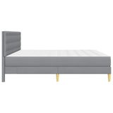 Bed Frame with Mattress Light Grey 180 x 200 cm Fabric 3415265