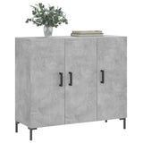 Sideboard Concrete Grey 90x34x80 cm Engineered Wood 828112