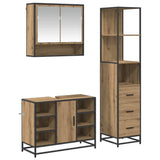 Bathroom Furniture Set 3 pcs Artisan Oak Engineered Wood 3402570