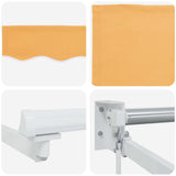 Manual Retractable Awning with LEDs Sand 3425701