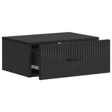 Wall-Mounted Bedside Cabinet 2 pcs Black 49 x 34.5 x 20 cm 898958