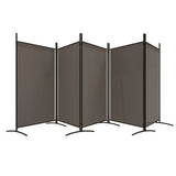5-Panel Room Divider Anthracite 433x180 cm Fabric 350268
