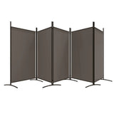 ZNTS 5-Panel Room Divider Anthracite 433x180 cm Fabric 350268