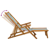 Folding Sun Lounger 3 Position Solid Eucalyptus Wood 42024917