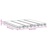Decking Tile 3D Design 11 pcs Black 30 x 30 cm WPC 42046681