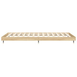 Bed Frame without Mattress Sonoma Oak 75x190 cm Small Single Engineered Wood 832208