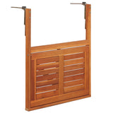 Hanging Balcony Table 64.5x44x80 cm Solid Acacia Wood 44118