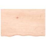 ZNTS Wall Shelf 80x50x cm Untreated Solid Wood Oak 363550