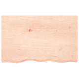 ZNTS Wall Shelf 80x50x cm Untreated Solid Wood Oak 363550