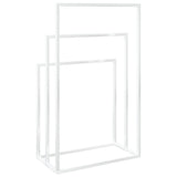 Freestanding Towel Rack White 48x24x79 cm Iron 343091