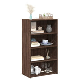 Highboard Brown Oak 70x41x124 cm Engineered Wood 846410