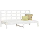 Day Bed without Mattress White 90x200 cm Solid Wood Pine 3107906