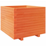 Garden Planter Wax Brown 60x60x49.5 cm Solid Wood Pine 3282521