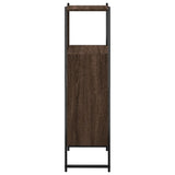 Bathroom Cabinet Brown Oak 33x33x120.5 cm Engineered Wood 842470