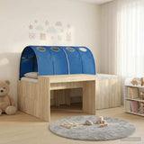 Bed with Tunnel 3 pcs Artisian Oak and Blue Engineered Wood 3423697