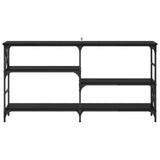 Console Table Black Oak 150 x 29 x 76.5 cm Engineered Wood 882798