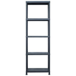 Storage Shelf Rack Black 125 kg 60x30x180 cm Plastic 45674