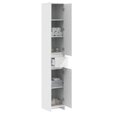 Bathroom Cabinet White 30 x 33 x 190 cm Engineered Wood 890752