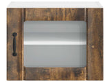 Wall Glass Cabinet LUCCA 2 pcs Smoked Oak 40 x 31 x 40 cm 884845